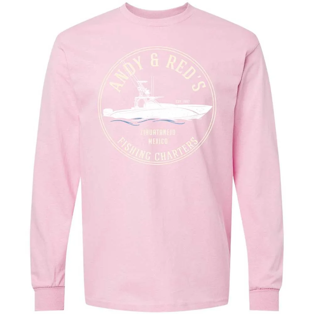 Long Sleeve T-Shirt - E1HF4GDP - Light Pink - 16