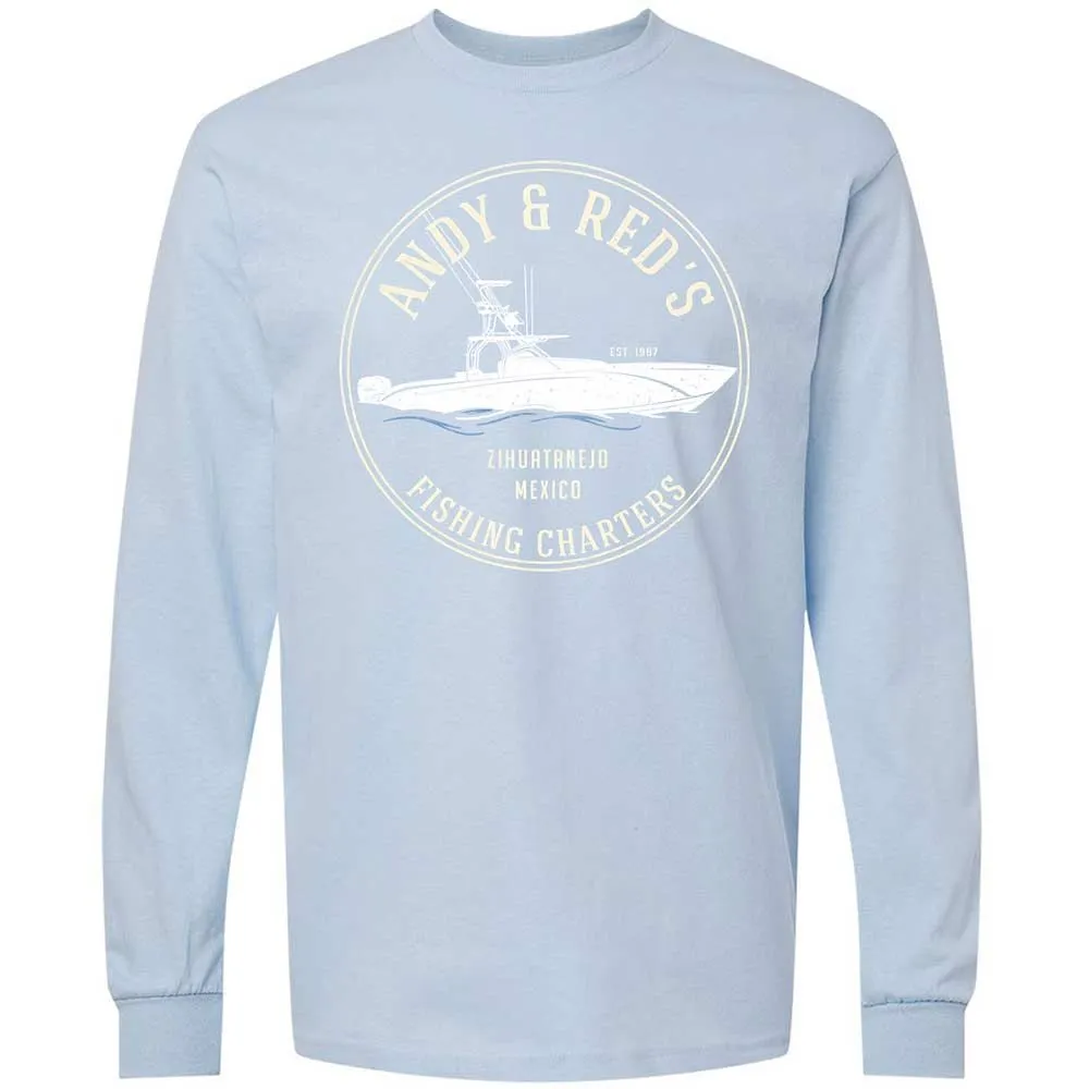 Long Sleeve T-Shirt - E1HF4GDP - Light Blue - 18