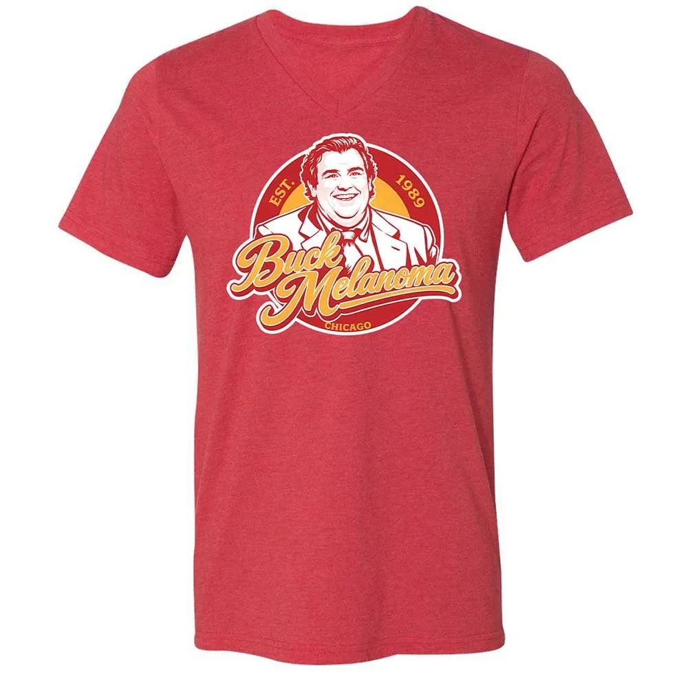 Unisex V-Neck T-Shirt - HPW8ZTEC - Heather Red - 6