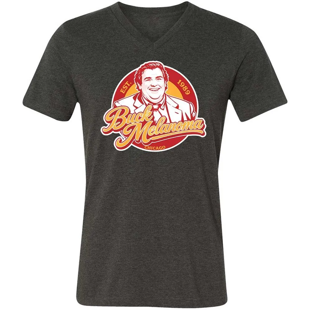 Unisex V-Neck T-Shirt - HPW8ZTEC - Dark Grey Heather - 8