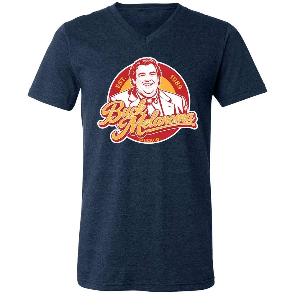 Unisex V-Neck T-Shirt - HPW8ZTEC - Heather Navy - 13