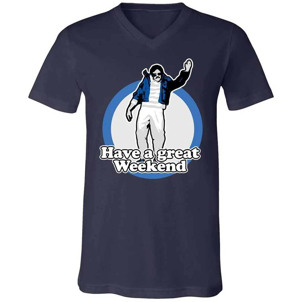 Unisex V-Neck T-Shirt - 2J579DL6 - Navy - 2
