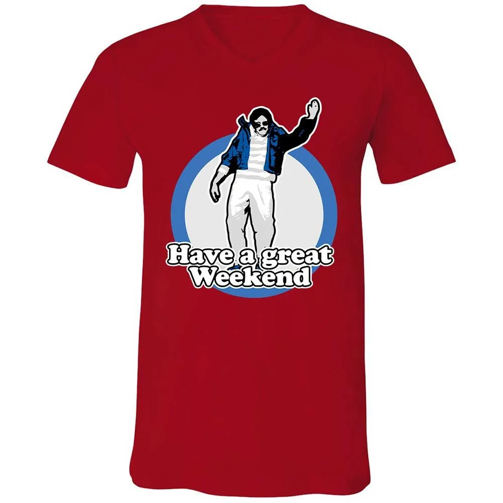Unisex V-Neck T-Shirt - 2J579DL6 - Red - 6