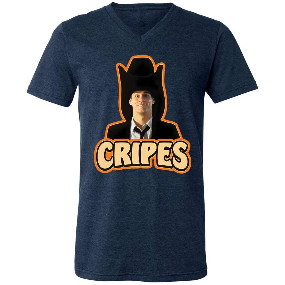 Unisex V-Neck T-Shirt - VUT5L4P6 - Heather Navy - 3
