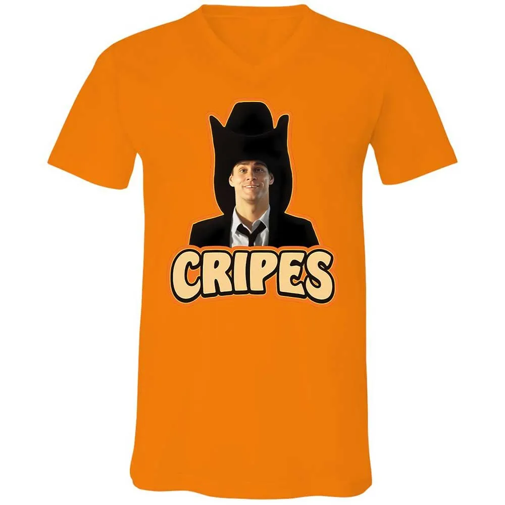 Unisex V-Neck T-Shirt - VUT5L4P6 - Orange - 12