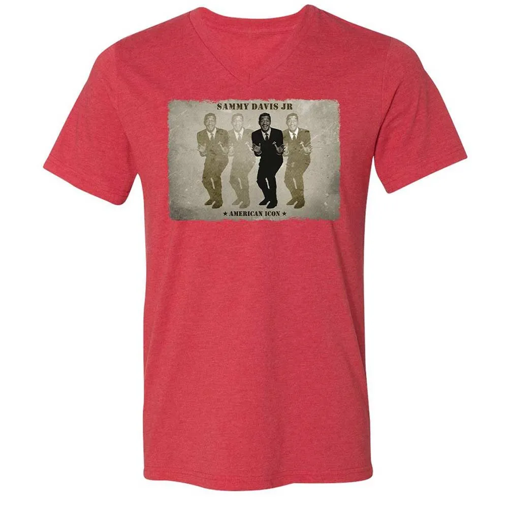 Unisex V-Neck T-Shirt - PHB5N4UR - Heather Red - 7