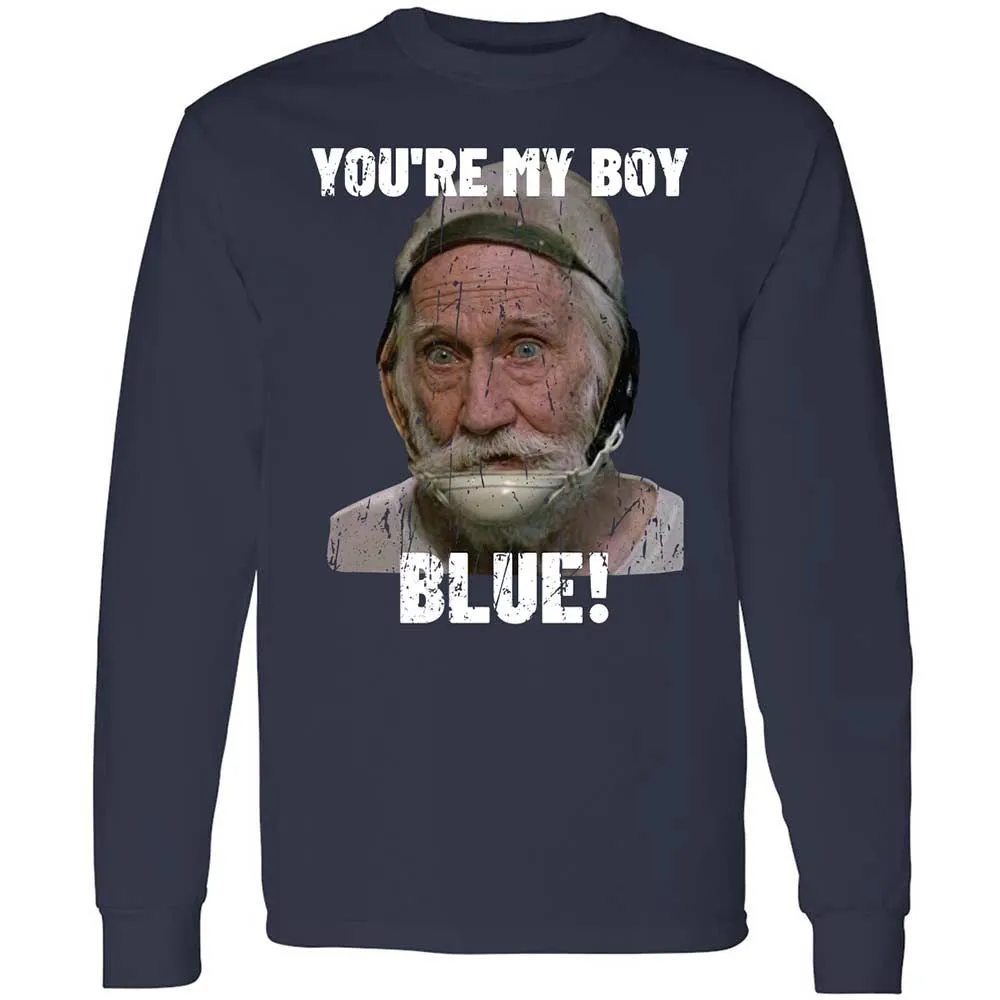 Long Sleeve T-Shirt - FSY4FTU4 - Navy - 2