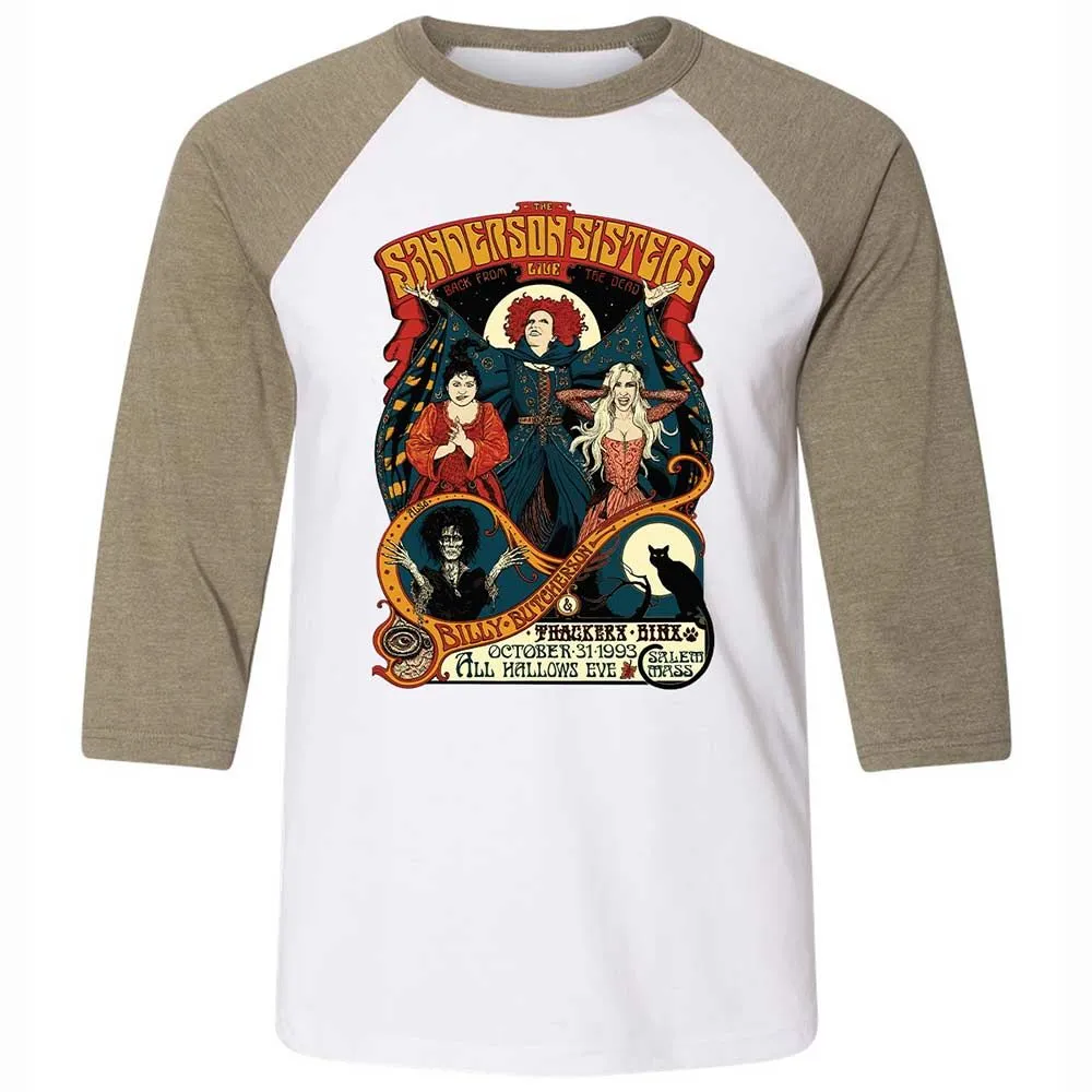 Unisex 3/4 Baseball Tee - XNDSSZ83 - White/Heather Olive - 4