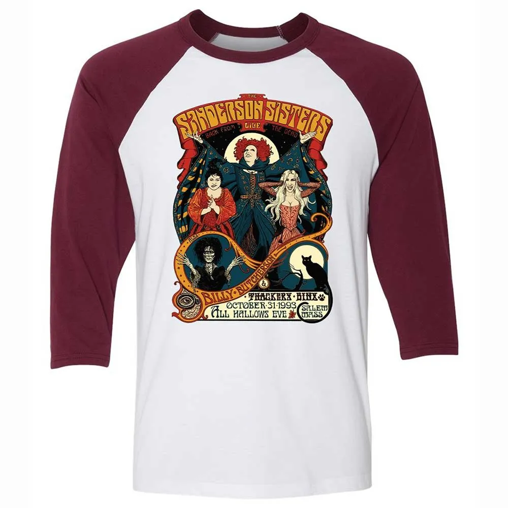 Unisex 3/4 Baseball Tee - XNDSSZ83 - White/Maroon - 7