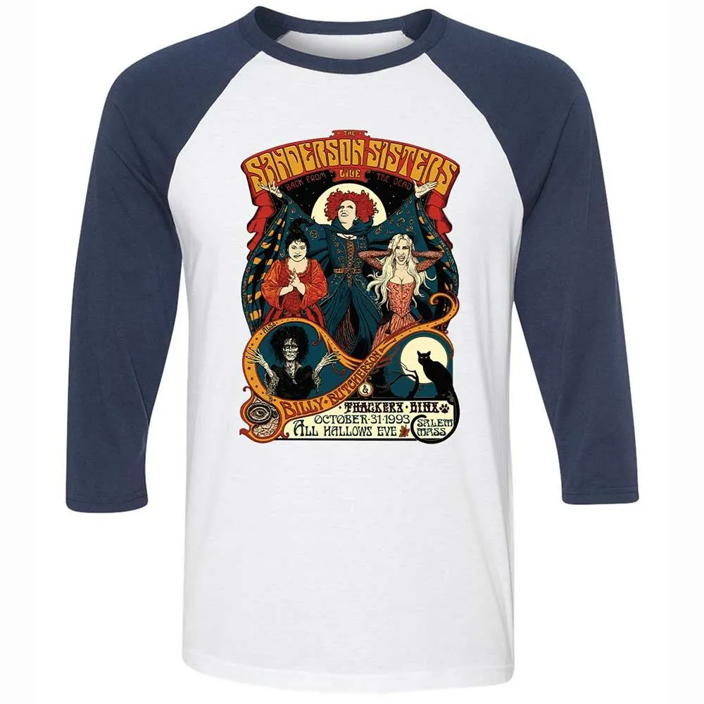 Unisex 3/4 Baseball Tee - XNDSSZ83 - White/Navy - 8