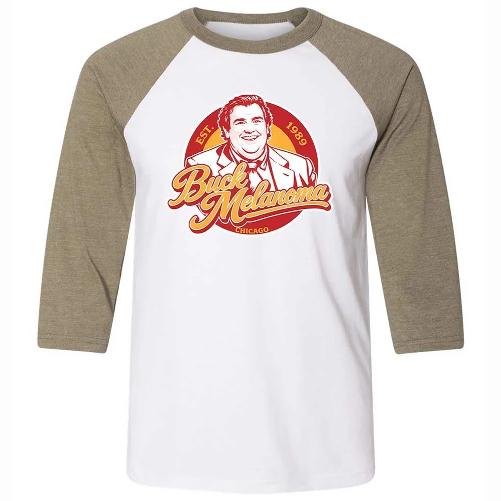 Unisex 3/4 Baseball Tee - KXPFMCRP - White/Heather Olive - 4