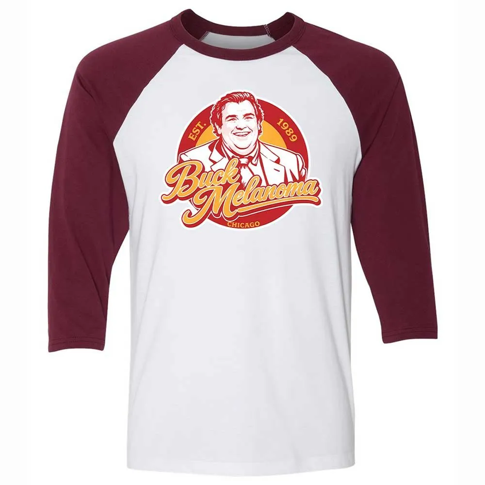 Unisex 3/4 Baseball Tee - KXPFMCRP - White/Maroon - 7