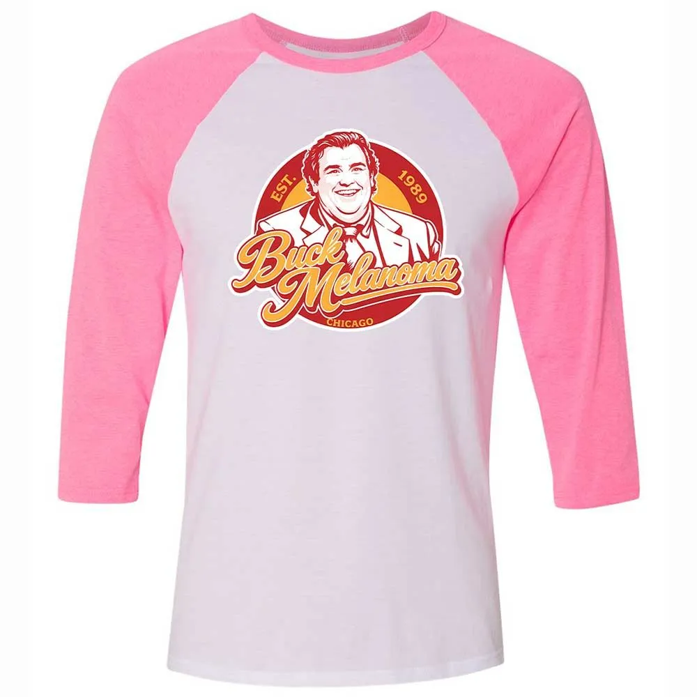 Unisex 3/4 Baseball Tee - KXPFMCRP - White/Neon Pink - 12
