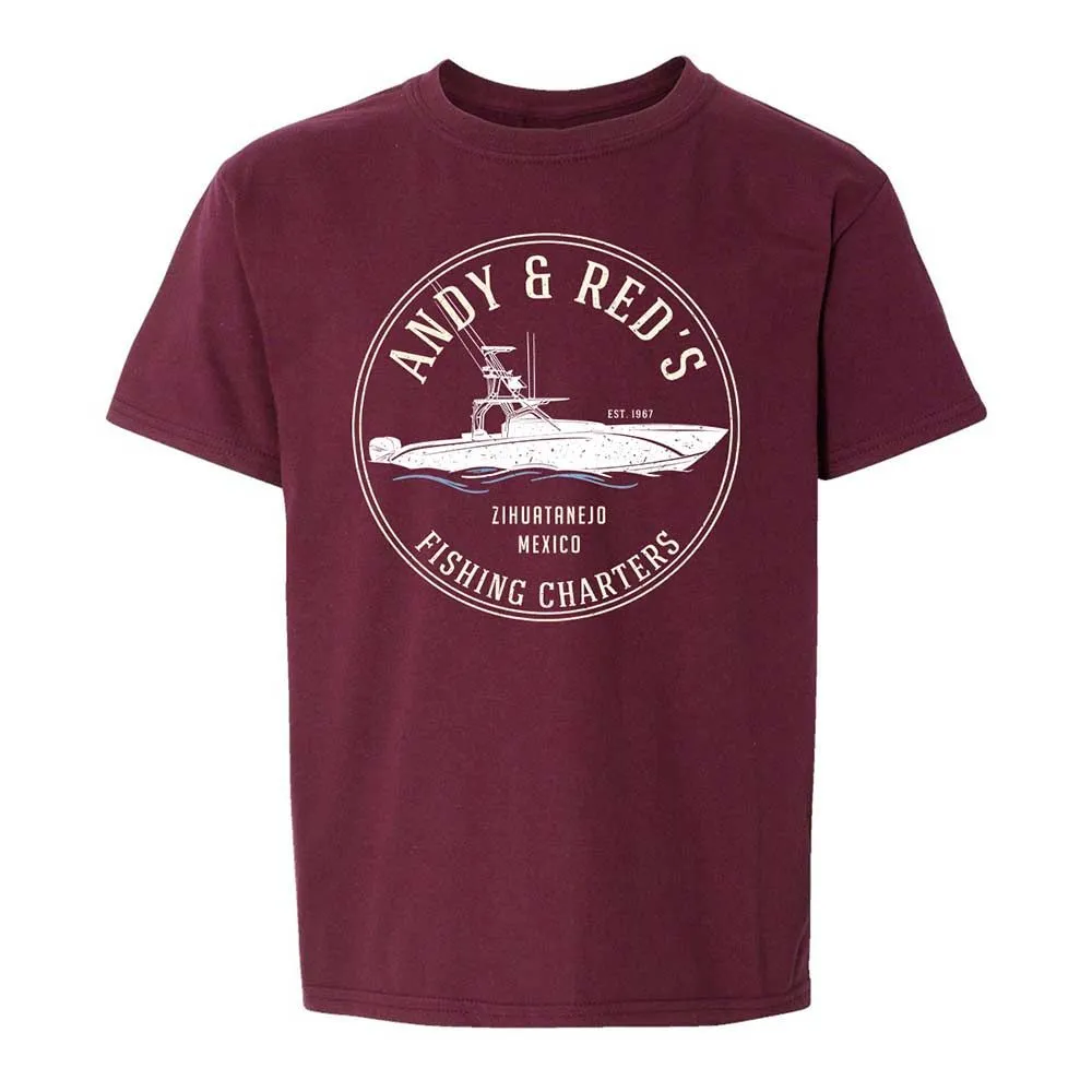 Kids T-Shirt - EK5QTKXC - Maroon - 14