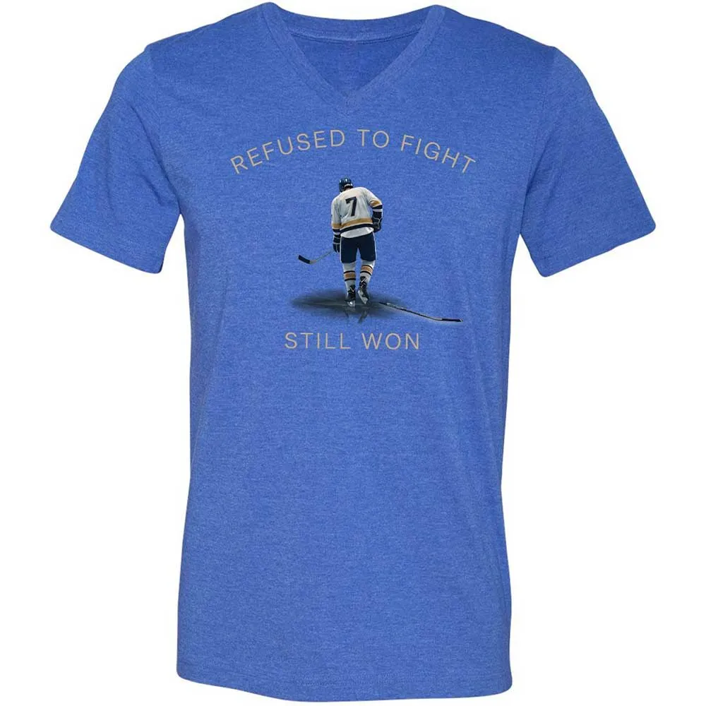 Unisex V-Neck T-Shirt - SN47RZLG - Heather True Royal - 5