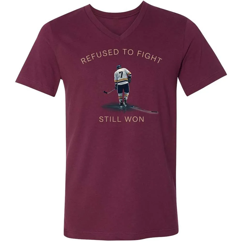 Unisex V-Neck T-Shirt - SN47RZLG - Maroon - 8