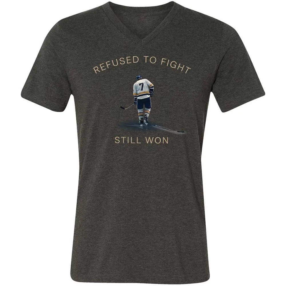 Unisex V-Neck T-Shirt - SN47RZLG - Dark Grey Heather - 9