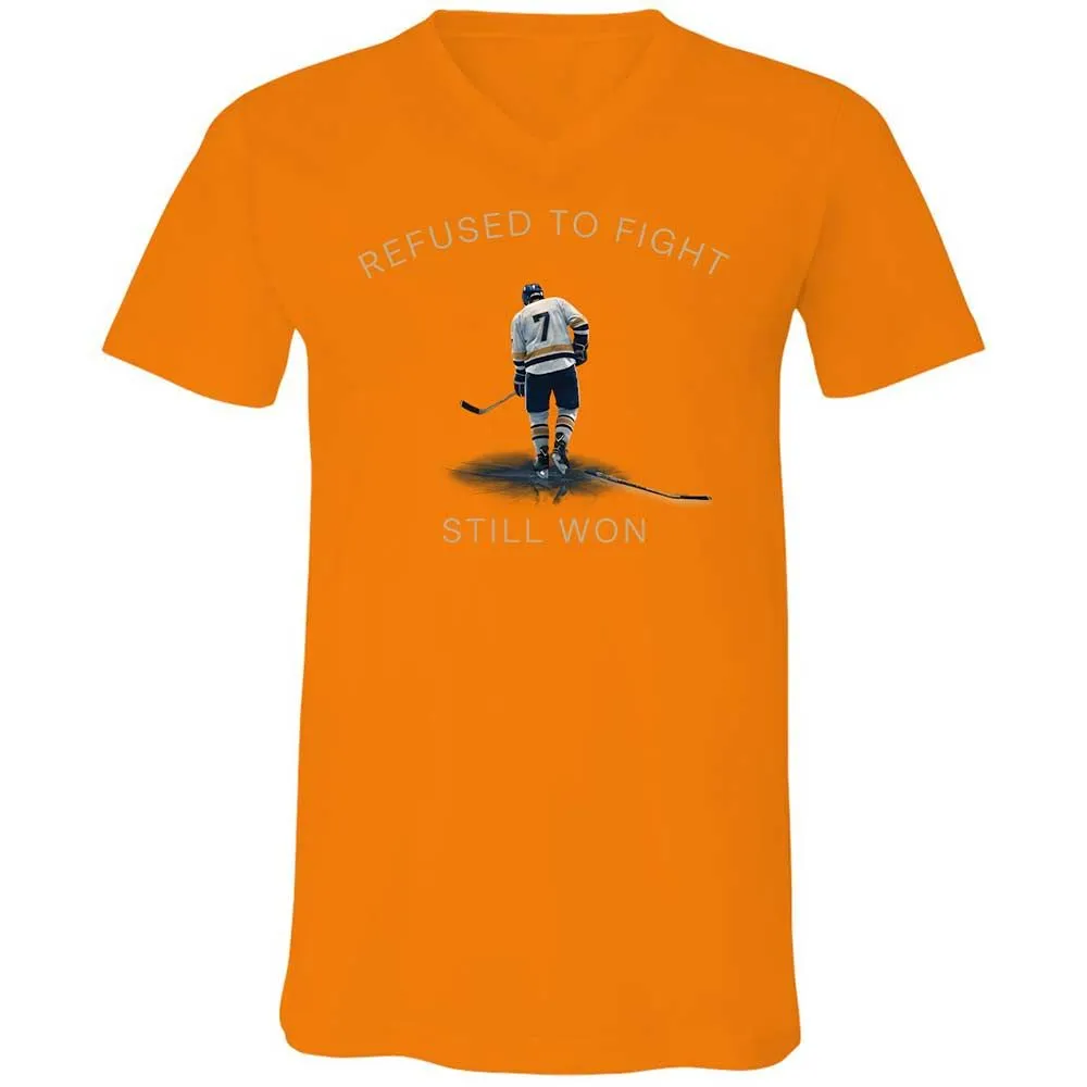 Unisex V-Neck T-Shirt - SN47RZLG - Orange - 12