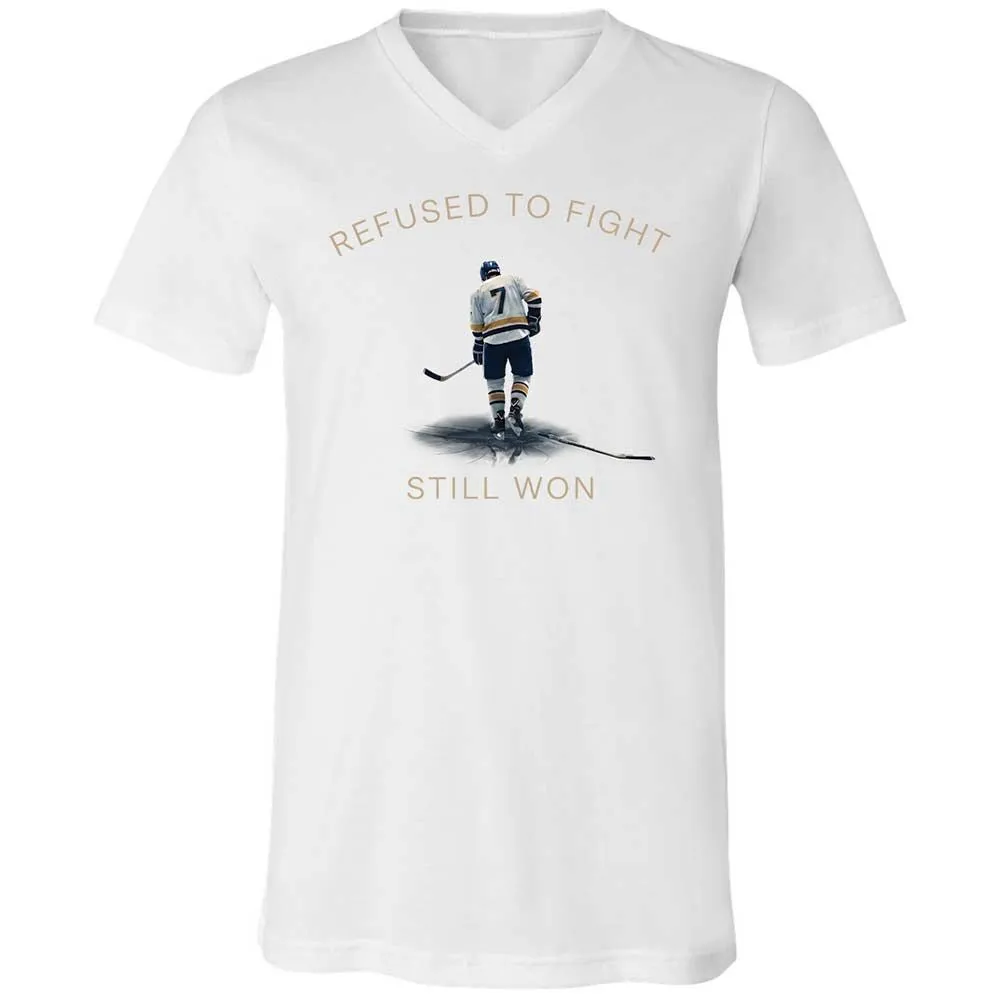 Unisex V-Neck T-Shirt - SN47RZLG - White - 16