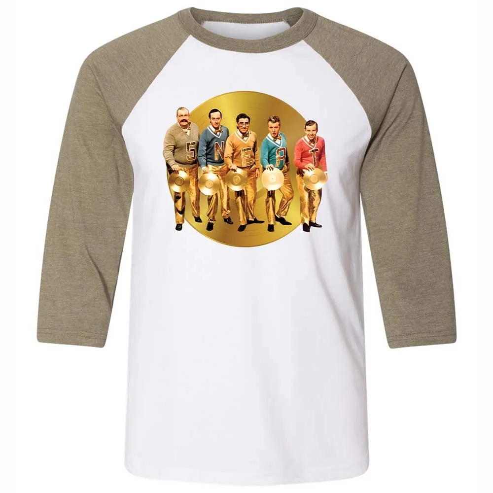 Unisex 3/4 Baseball Tee - S8DXGHAB - White/Heather Olive - 4