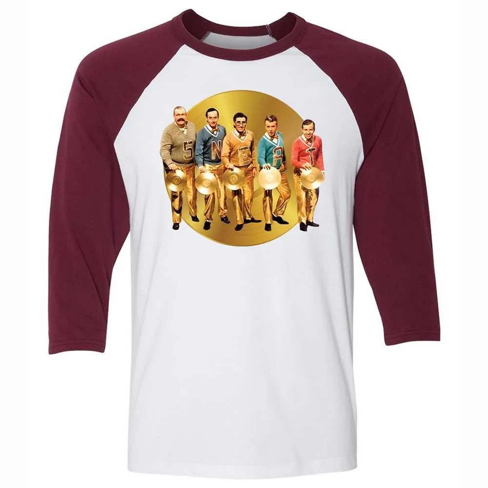 Unisex 3/4 Baseball Tee - S8DXGHAB - White/Maroon - 7