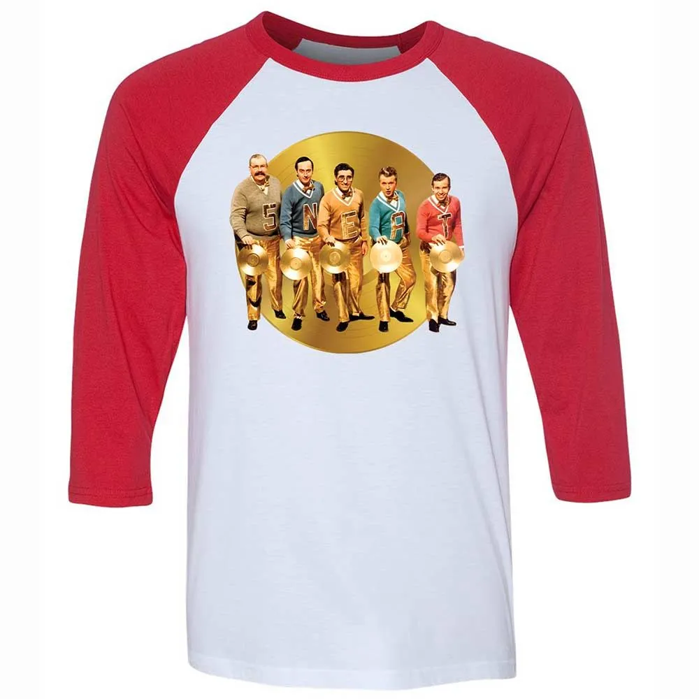 Unisex 3/4 Baseball Tee - S8DXGHAB - White/Red - 9