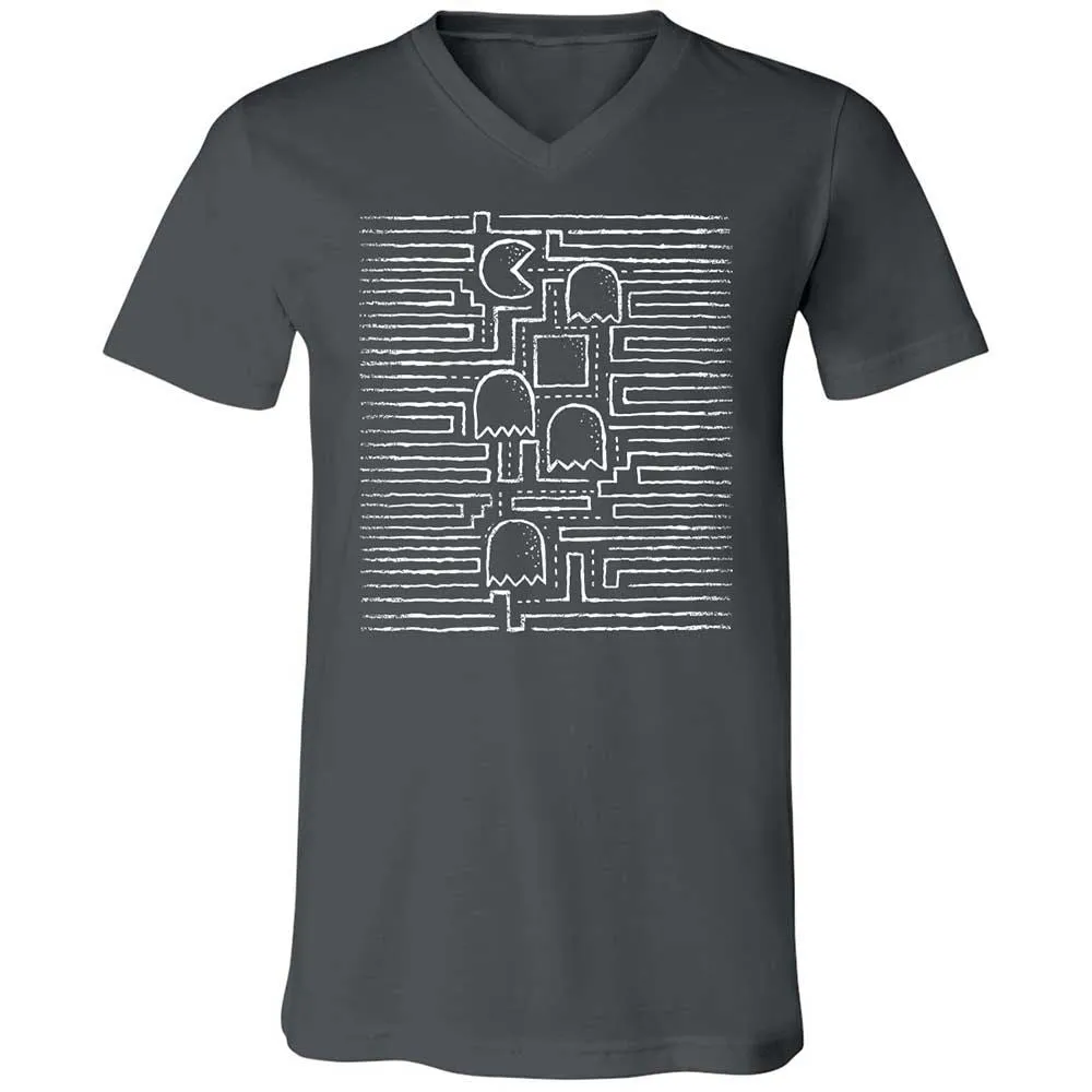 Unisex V-Neck T-Shirt - 8PL4Z4XW - Asphalt - 13