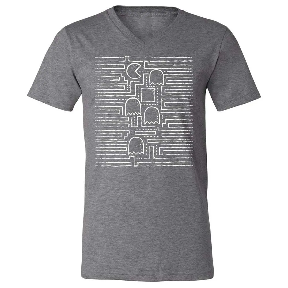 Unisex V-Neck T-Shirt - 8PL4Z4XW - Deep Heather - 14