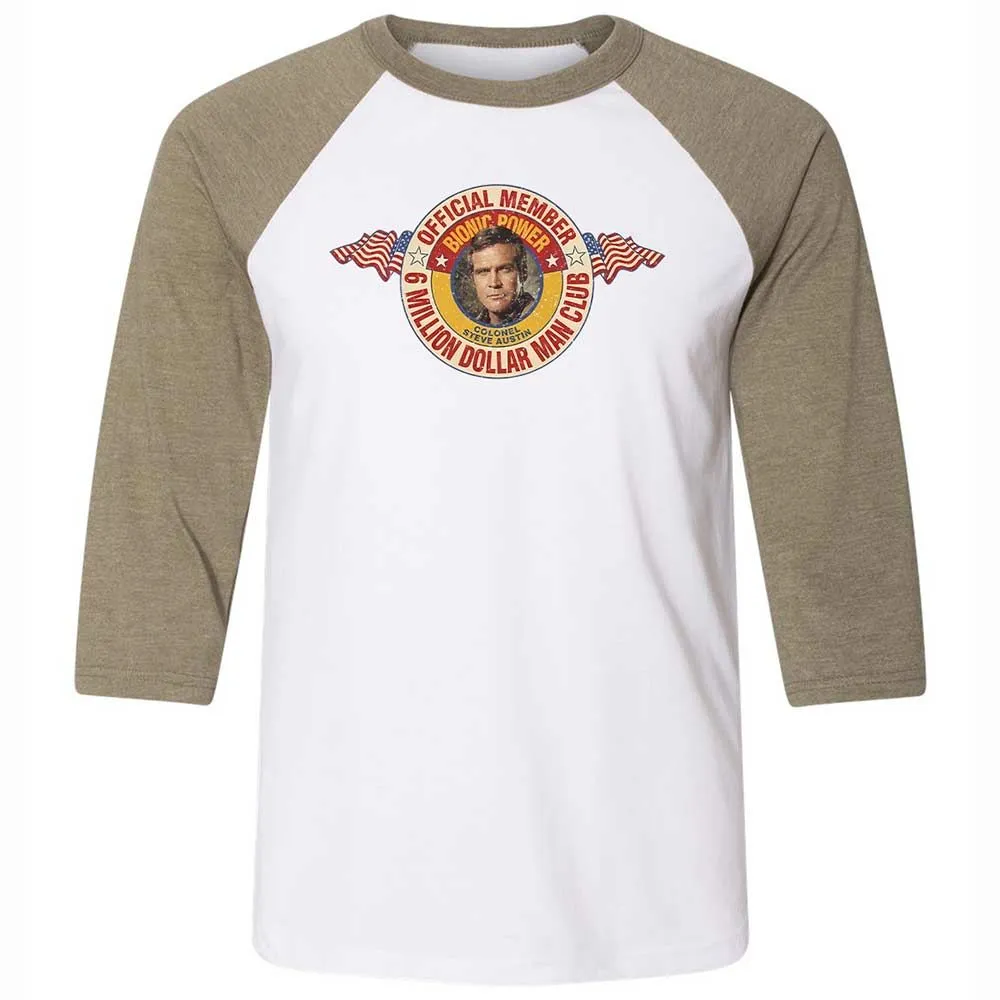 Unisex 3/4 Baseball Tee - 5CAZYRBE - White/Heather Olive - 4