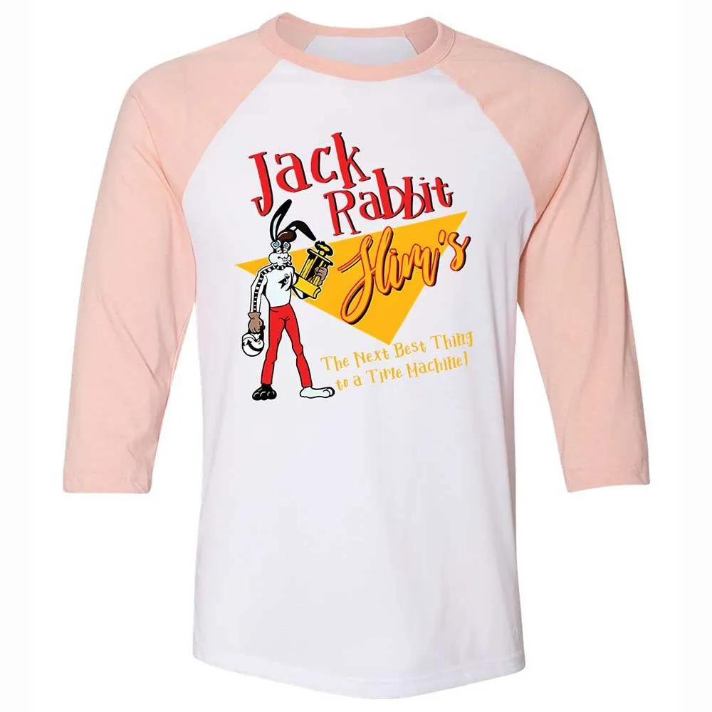 Unisex 3/4 Baseball Tee - K7LP643Q - White/Heather Peach - 5