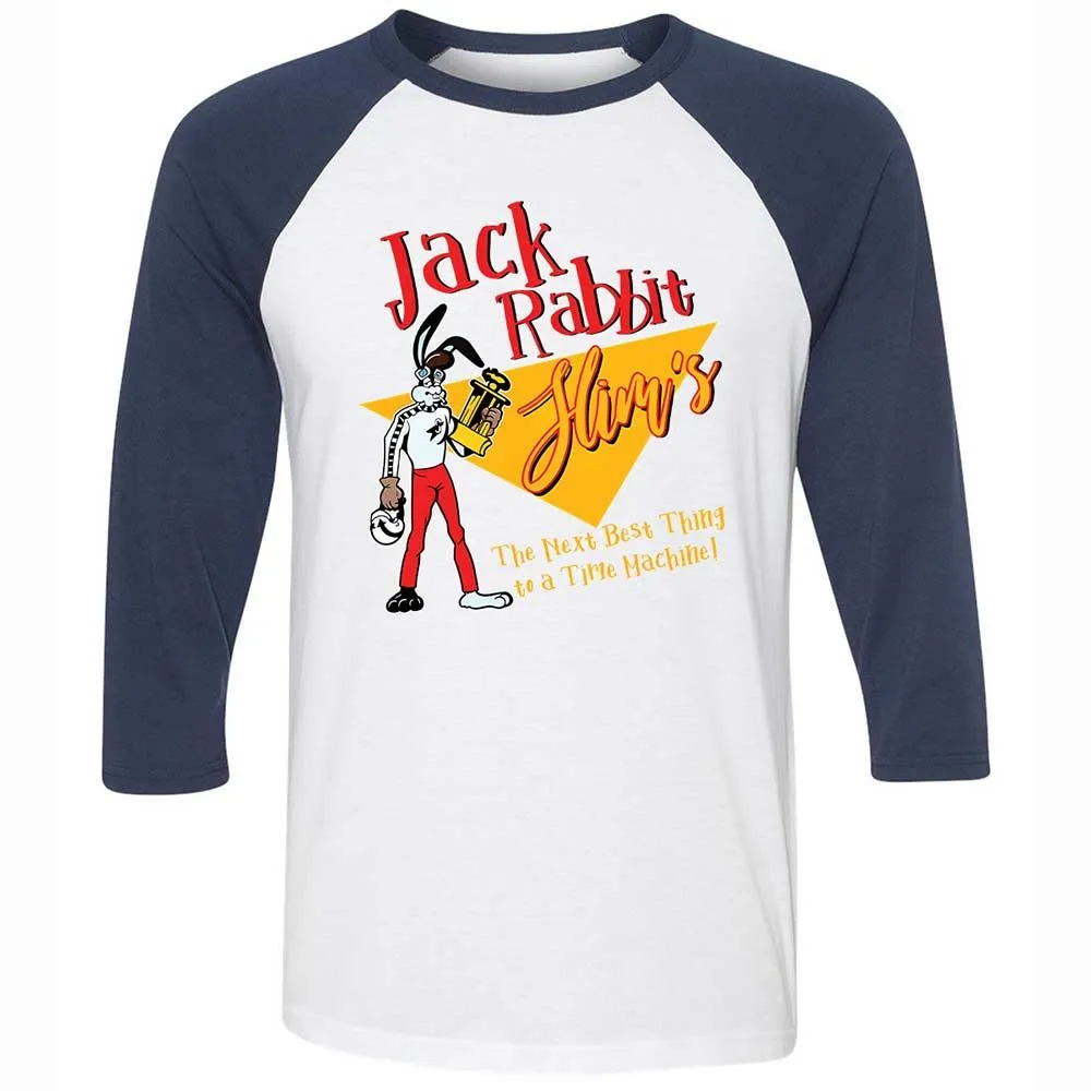 Unisex 3/4 Baseball Tee - K7LP643Q - White/Navy - 8