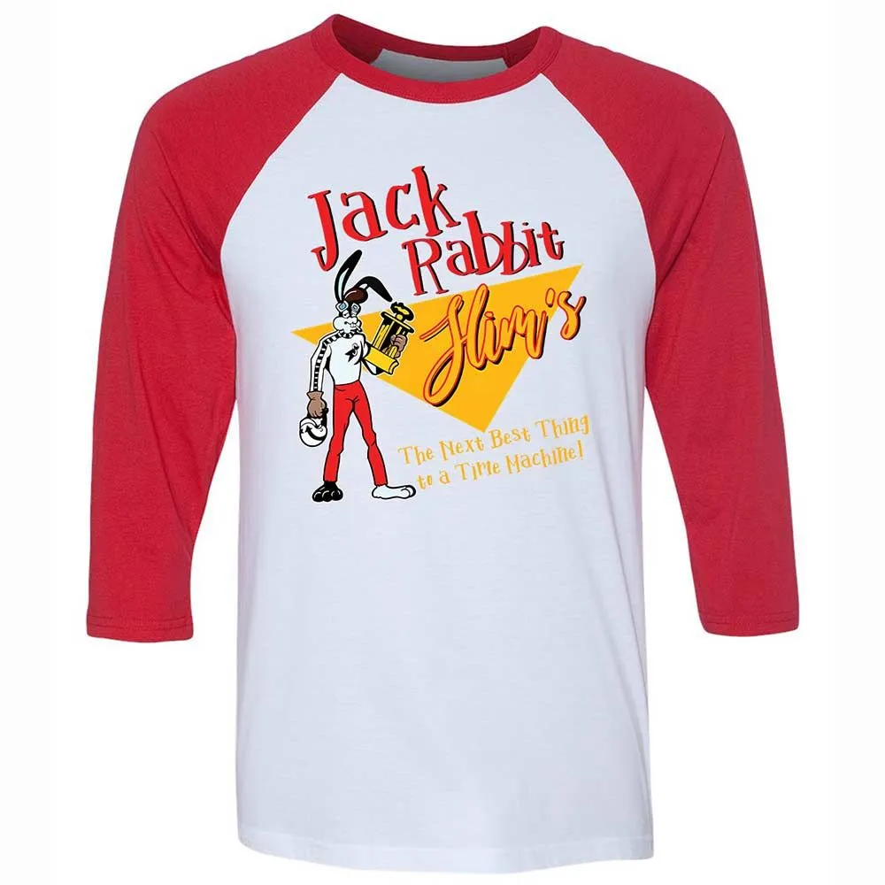 Unisex 3/4 Baseball Tee - K7LP643Q - White/Red - 9