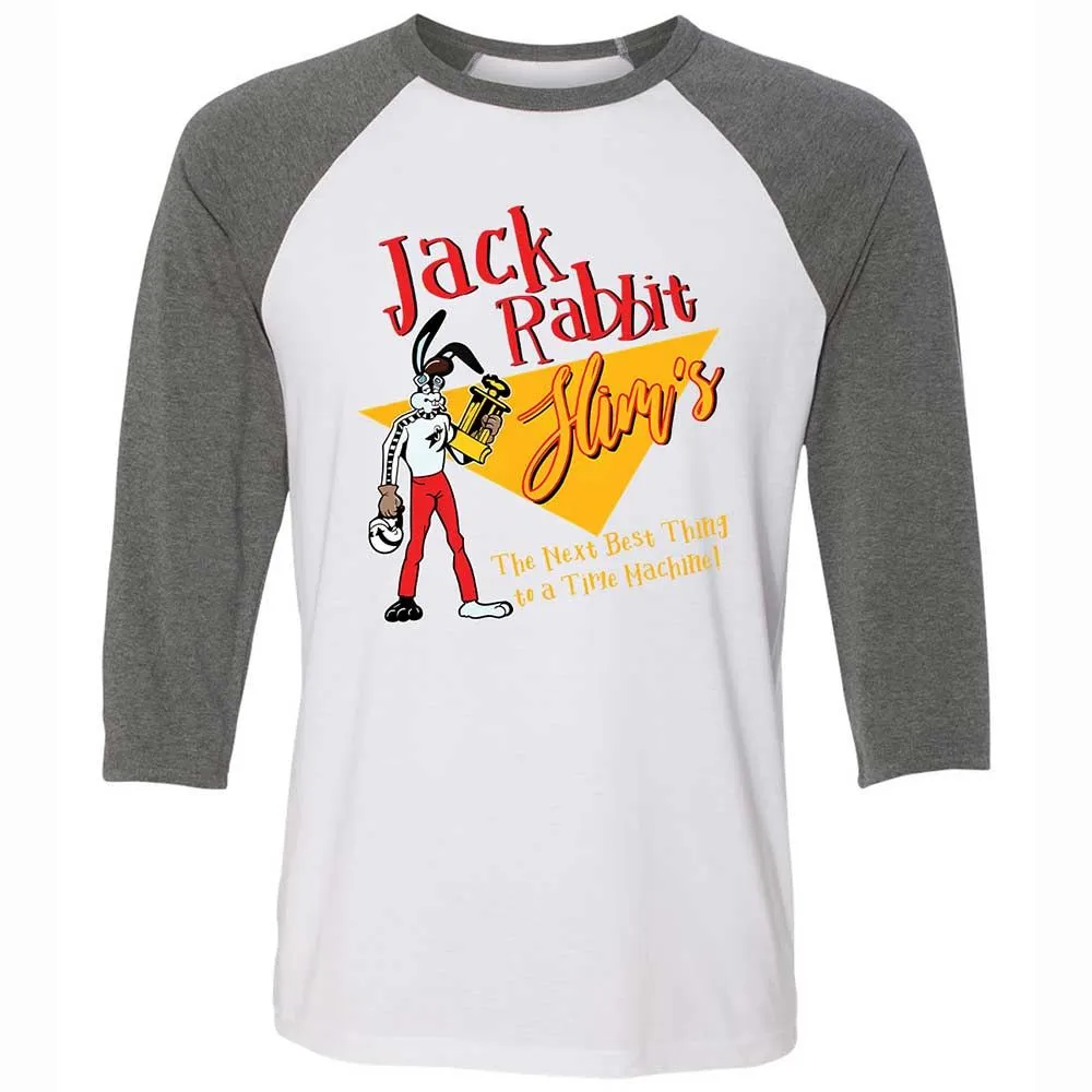 Unisex 3/4 Baseball Tee - K7LP643Q - White/Deep Heather - 11