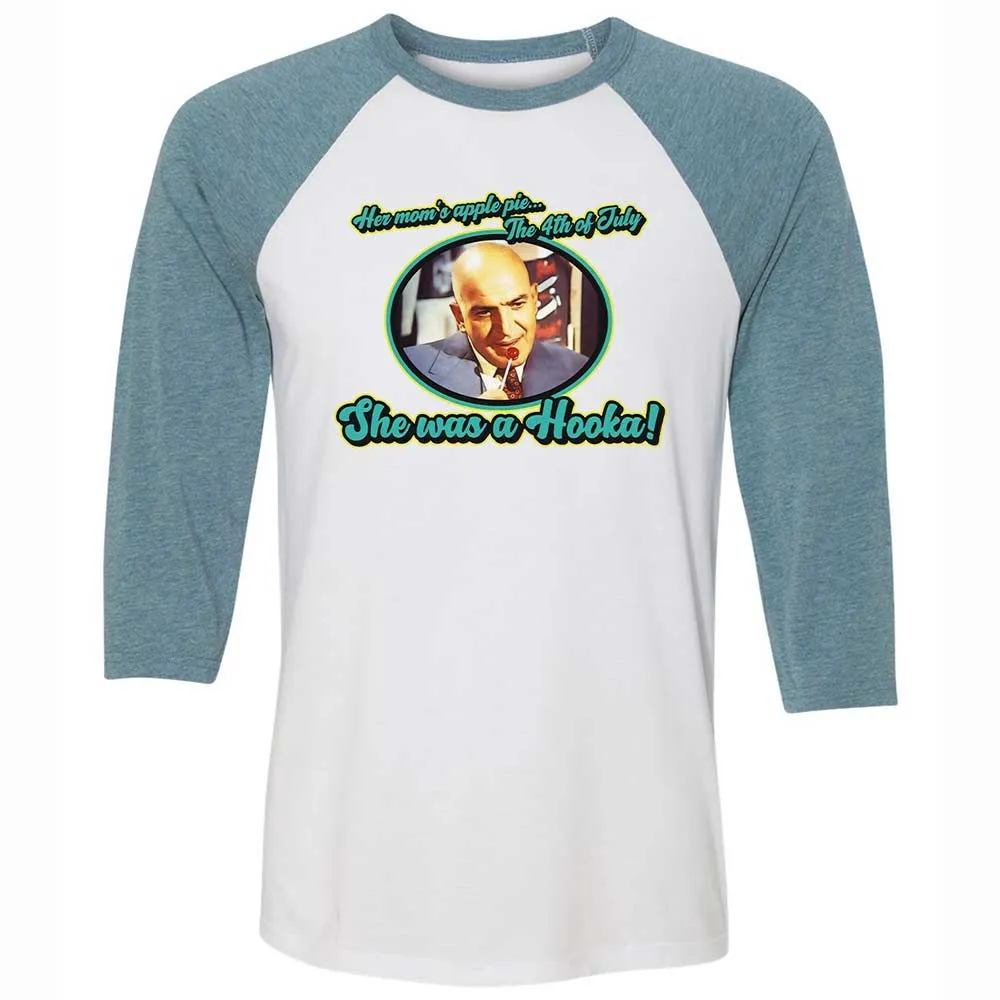 Unisex 3/4 Baseball Tee - GXDF43TR - White/Denim - 3