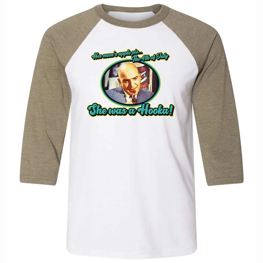 Unisex 3/4 Baseball Tee - GXDF43TR - White/Heather Olive - 4