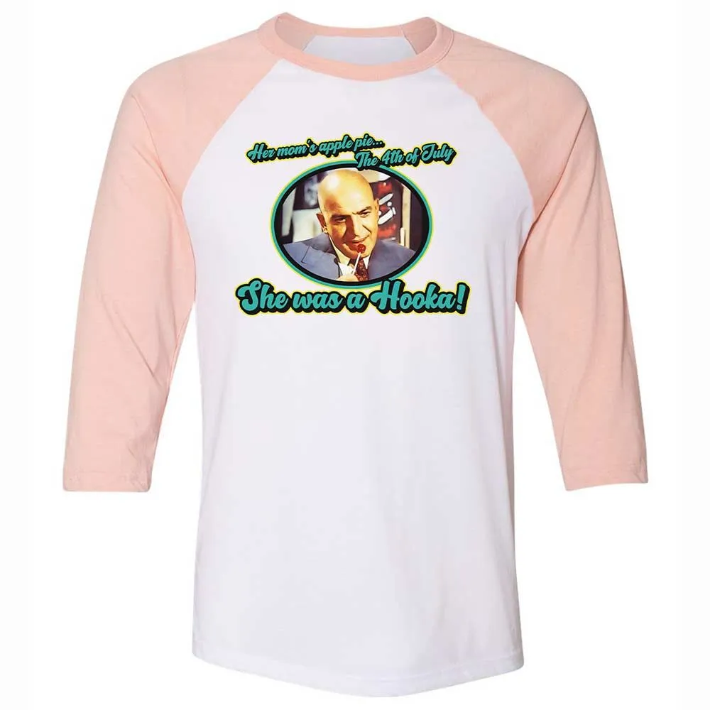 Unisex 3/4 Baseball Tee - GXDF43TR - White/Heather Peach - 5
