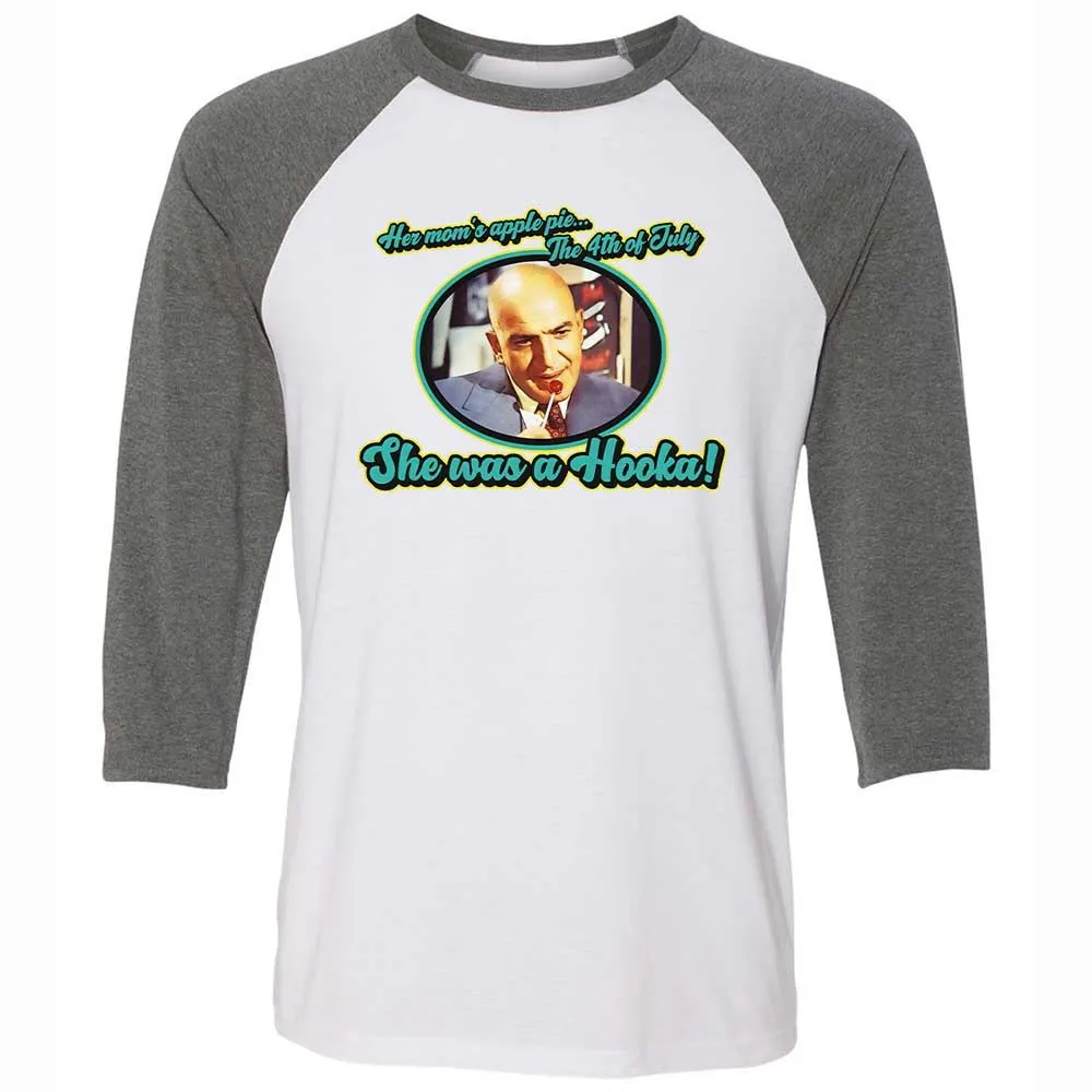 Unisex 3/4 Baseball Tee - GXDF43TR - White/Deep Heather - 11