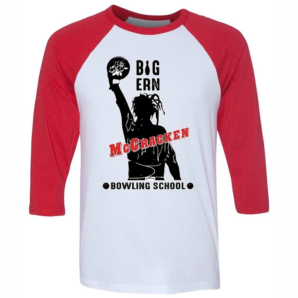Unisex 3/4 Baseball Tee - 5ZK4XKUF - White/Red - 9