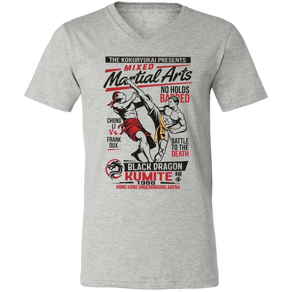 Unisex V-Neck T-Shirt - NRA1TA23 - Athletic Heather - 2