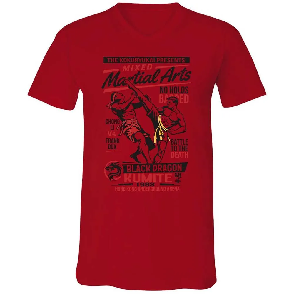 Unisex V-Neck T-Shirt - NRA1TA23 - Red - 5