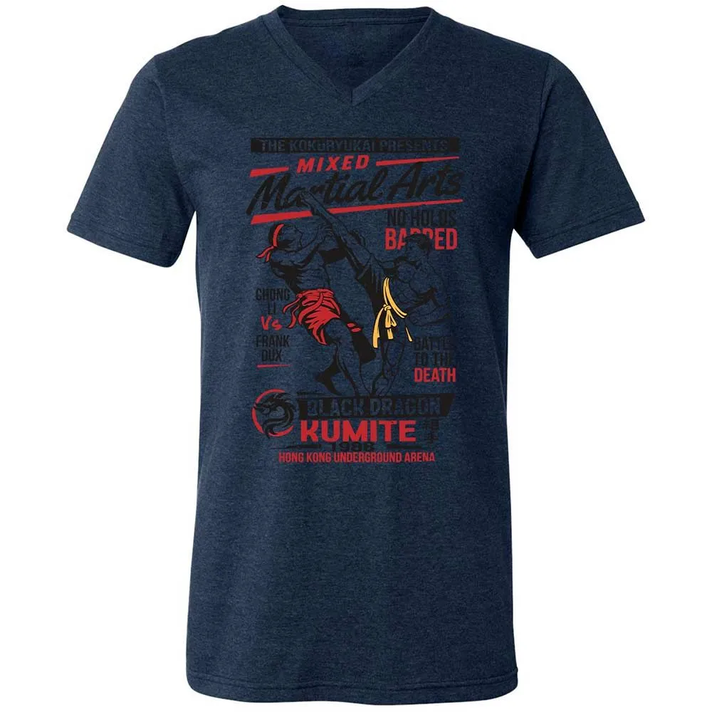 Unisex V-Neck T-Shirt - NRA1TA23 - Heather Navy - 13