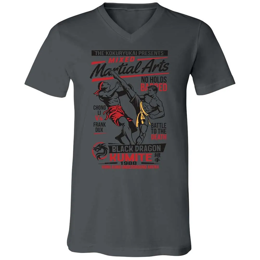 Unisex V-Neck T-Shirt - NRA1TA23 - Asphalt - 16