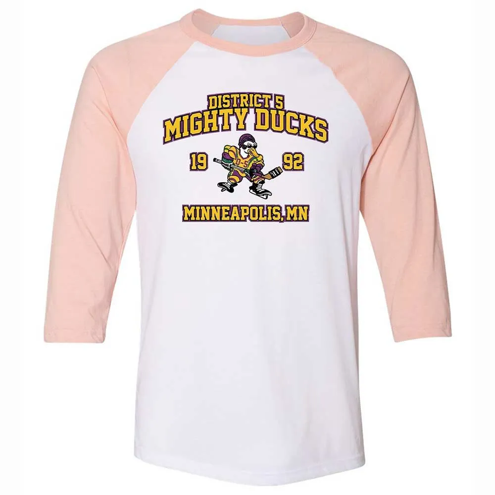 District 5 Ducks - White/Heather Peach - 5