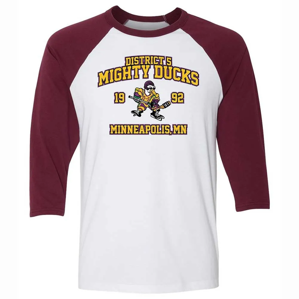 District 5 Ducks - White/Maroon - 7