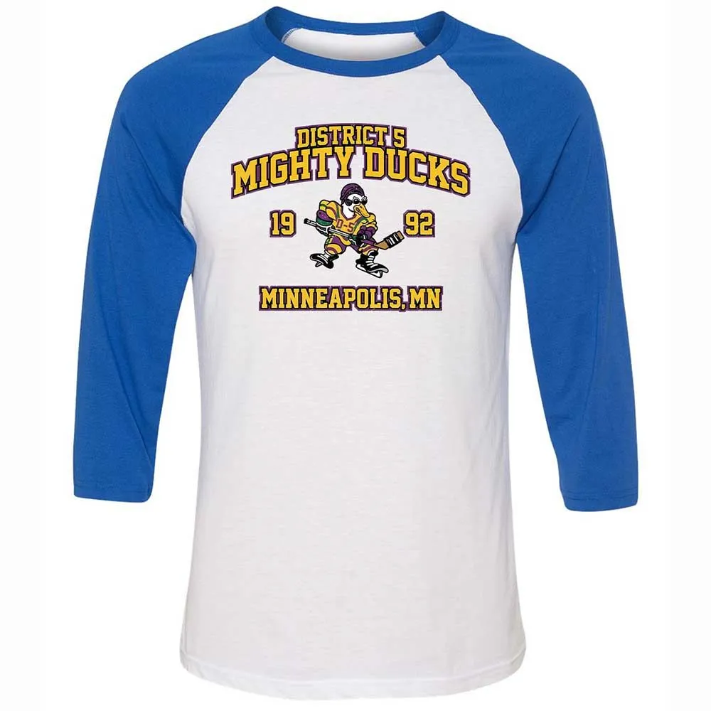 District 5 Ducks - White/True Royal - 10