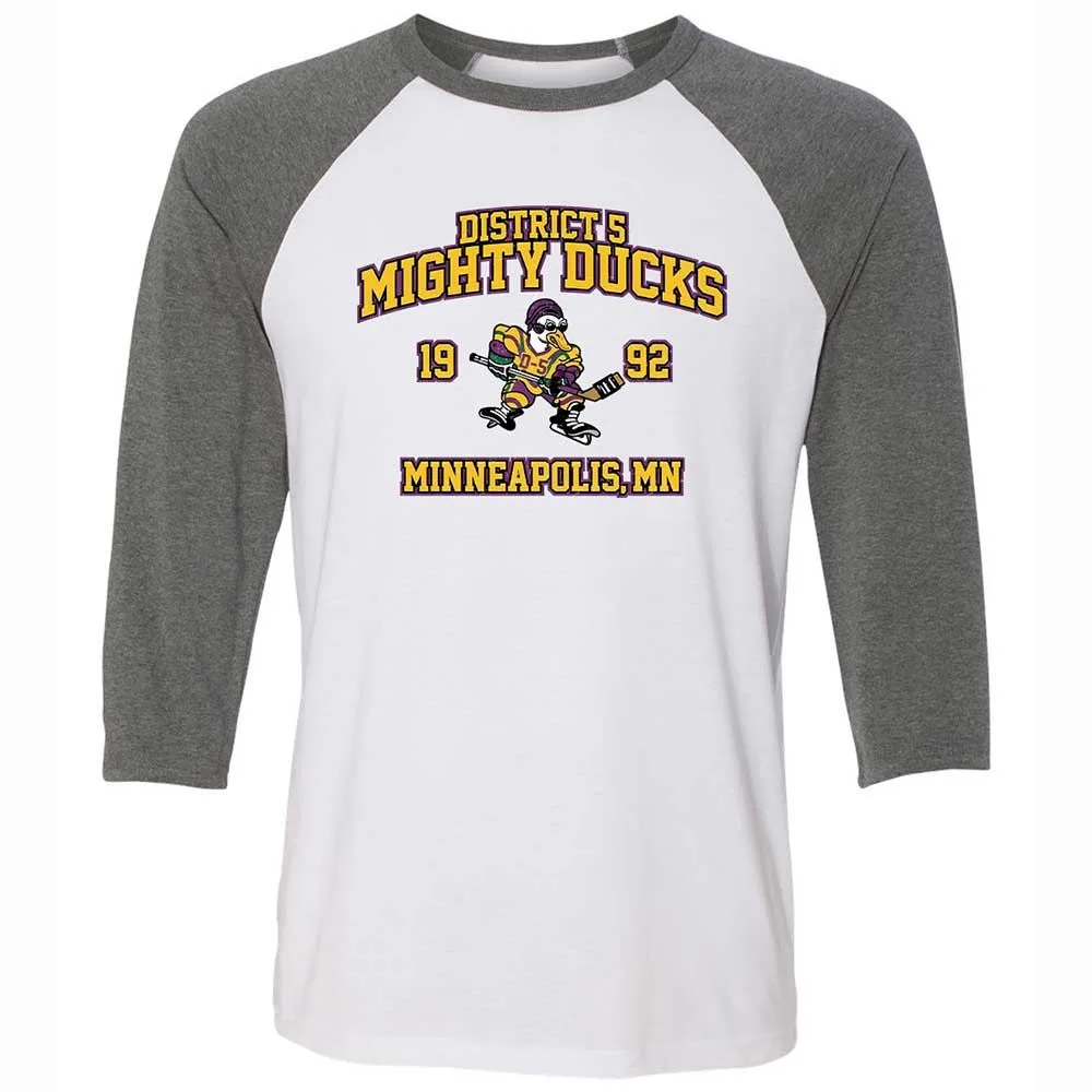 District 5 Ducks - White/Deep Heather - 11