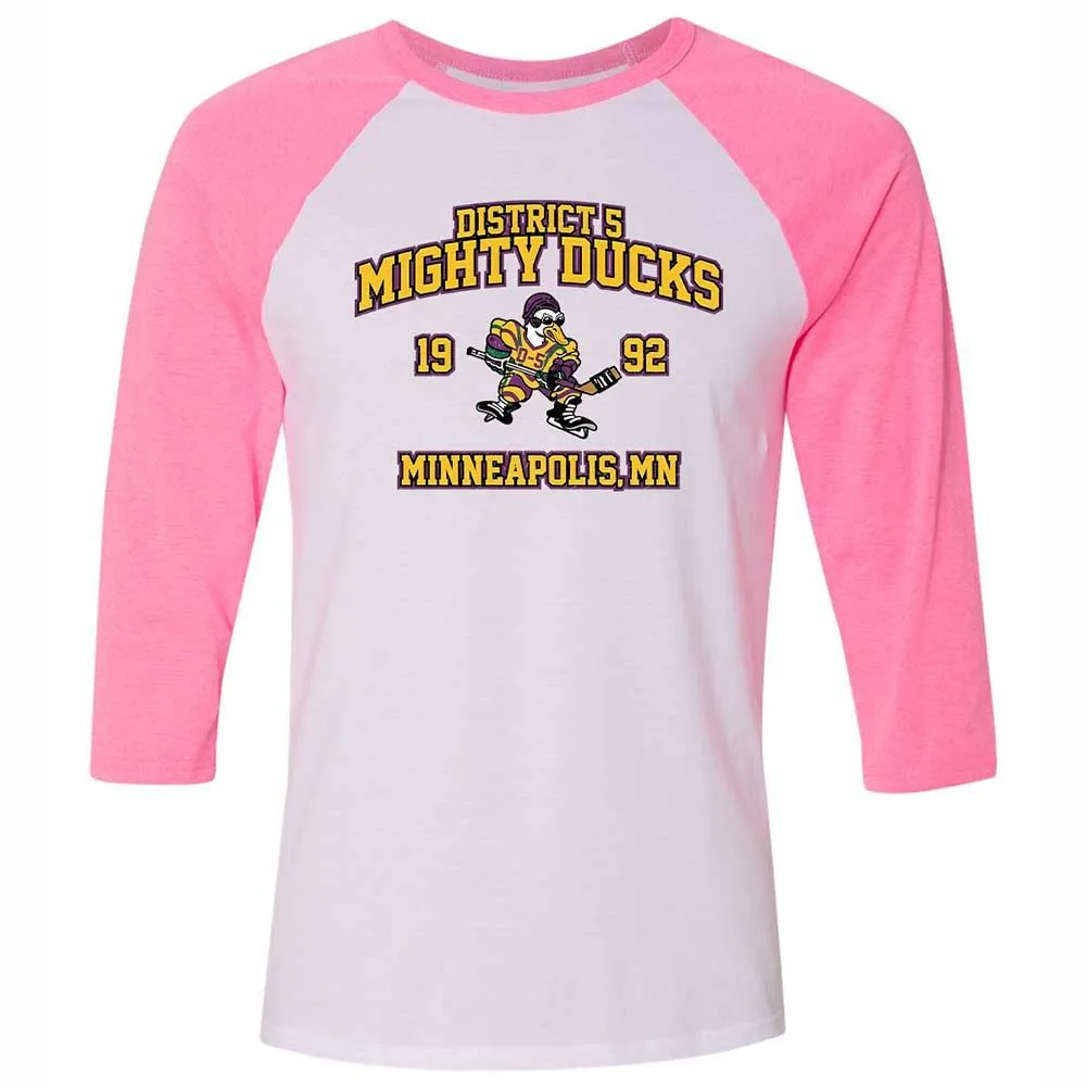 District 5 Ducks - White/Neon Pink - 12