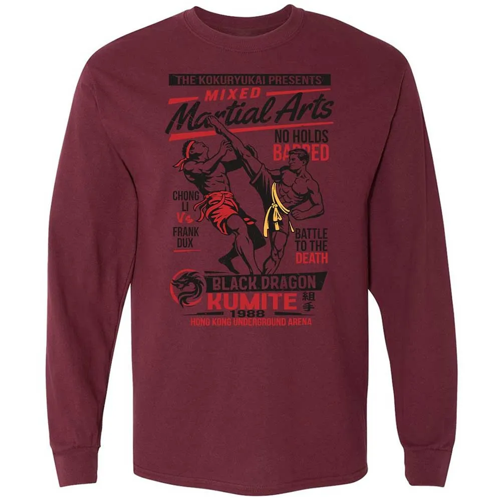 Long Sleeve T-Shirt - 8EVVDK17 - Maroon - 16