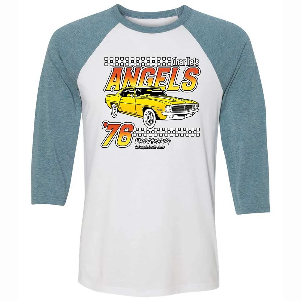 Unisex 3/4 Baseball Tee - 1PMF4BZX - White/Denim - 3