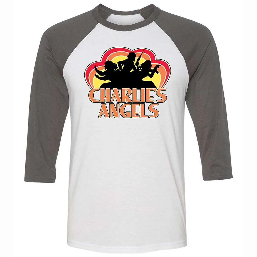 Unisex 3/4 Baseball Tee - MGPK45TW - White/Asphalt - 2